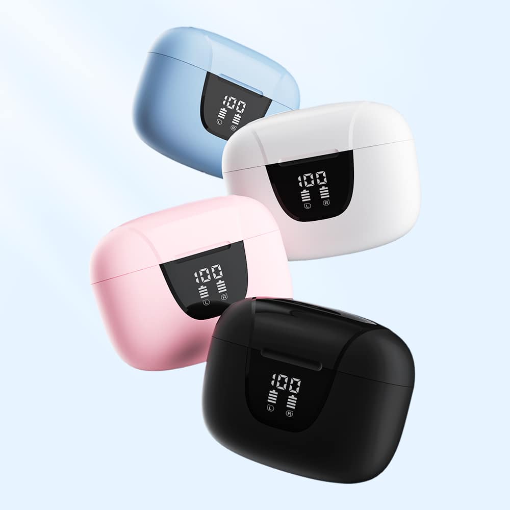 Wireless Earbuds Bluetooth 5.3 Headphone,Bluetooth Earbuds with ANC Noise Cancelling,ENC Noise Cancelling Mic