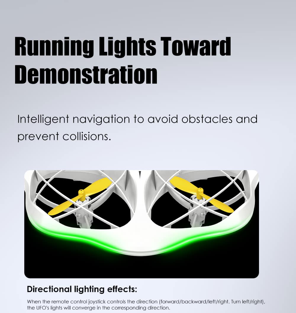 Remote Control UFO Drone,Cool LED Marquee Drone,Gesture Recognition Drone