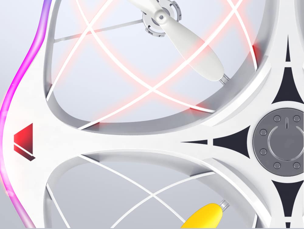 Remote Control UFO Drone,Cool LED Marquee Drone,Gesture Recognition Drone