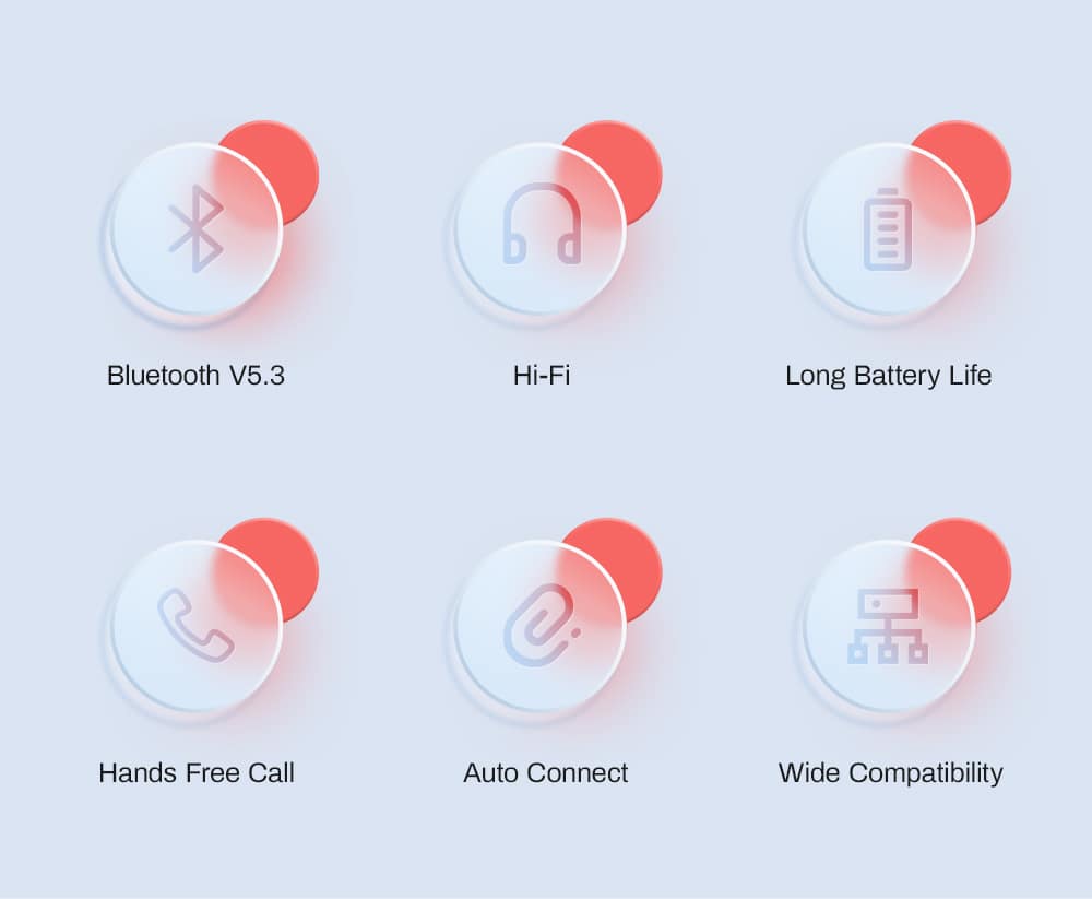 Wireless Earbuds Bluetooth 5.3 Headphone,Bluetooth Earbuds with ANC Noise Cancelling,ENC Noise Cancelling Mic