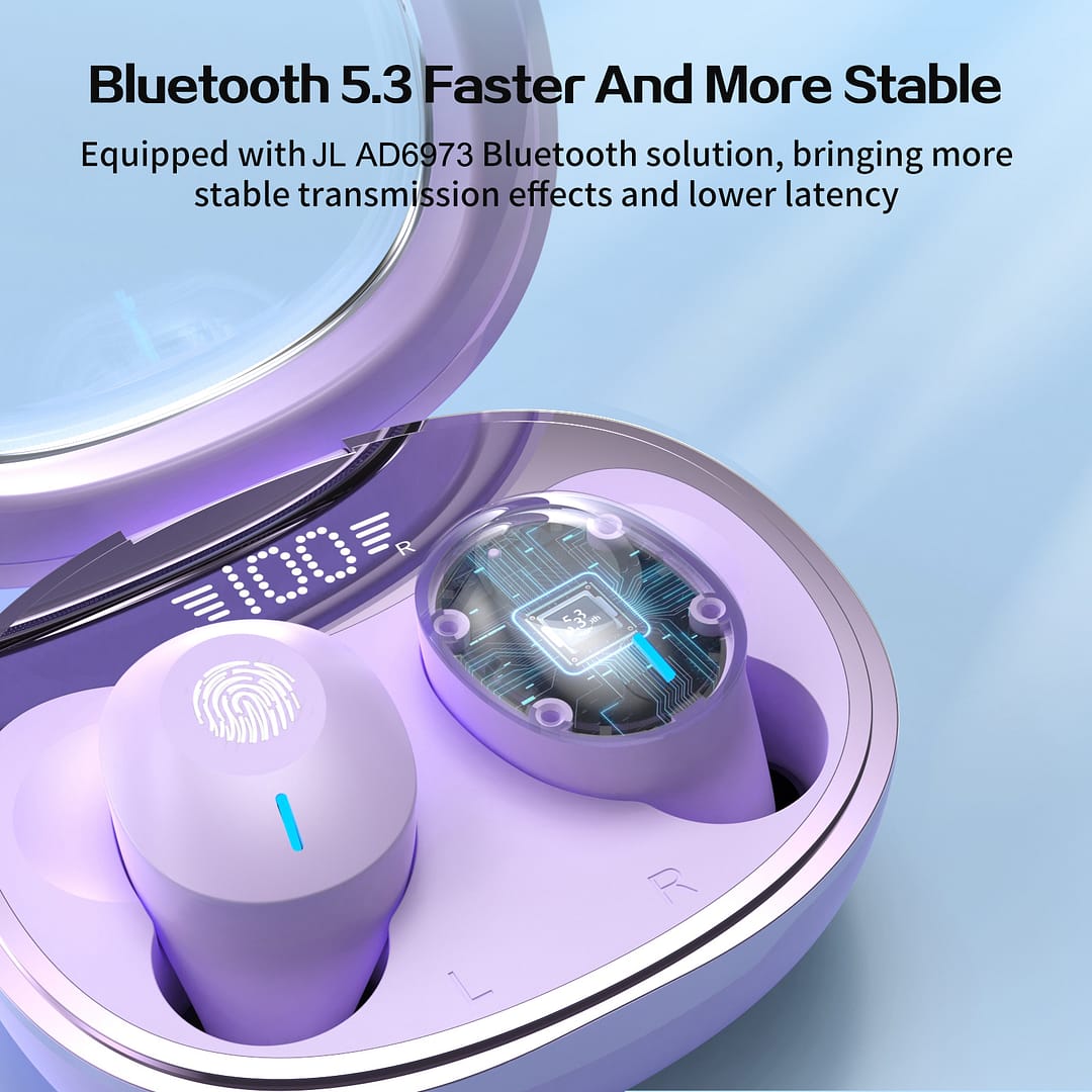 Wireless Earbuds Bluetooth 5.3 Headphone,Bluetooth True Wireless in-Ear Buds,Bluetooth Earbuds Stereo Deep Bass