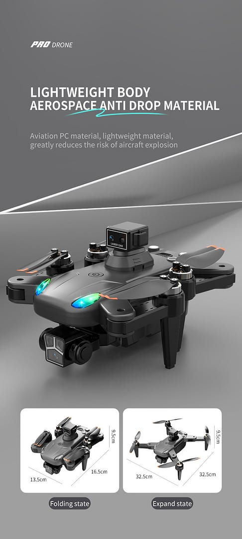 Drone 8K Dual Camera,Intelligent Obstacle Avoidance Drone,GPS Positioning Automatic Return,Quadcopter,Mechanical Gimbal Drone