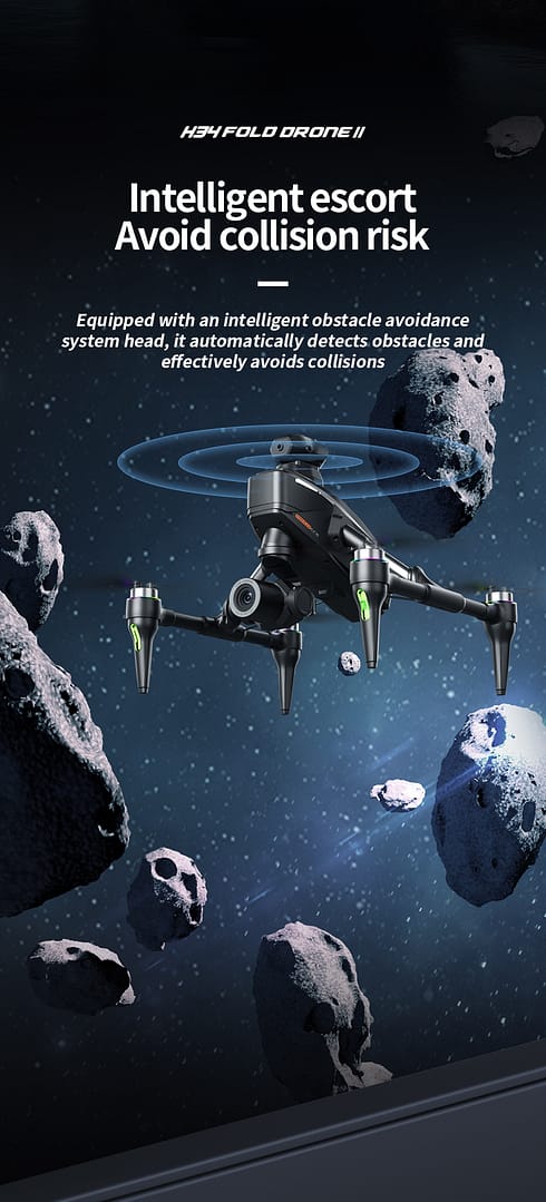 Drone 4K Dual Camera,360° Obstacle Avoidance Drone