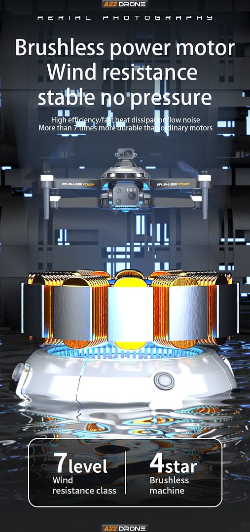 Drone Auto Return Home,Remote Control HD Aerial Photography Drone,Optical Flow Brushless Obstacle Avoidance