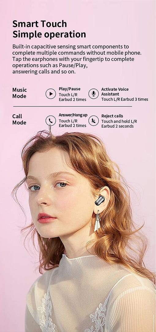 Wireless Earbuds Bluetooth 5.4 Headphone,Bluetooth Earbuds ANC Noise Cancelling