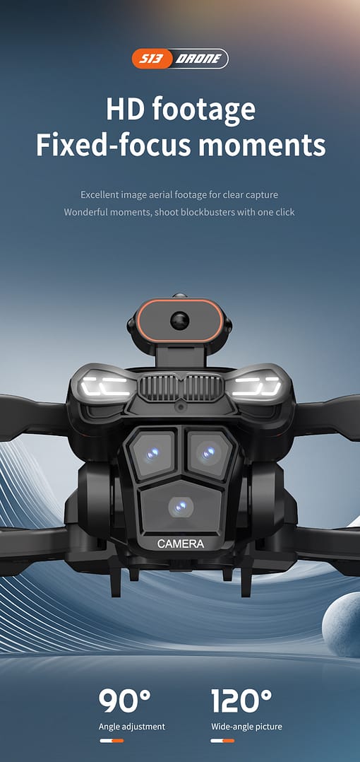 Drone 6K Dual Camera,Intelligent Obstacle Avoidance Drone,Optical Flow Hovering,Auto Return Home Drone