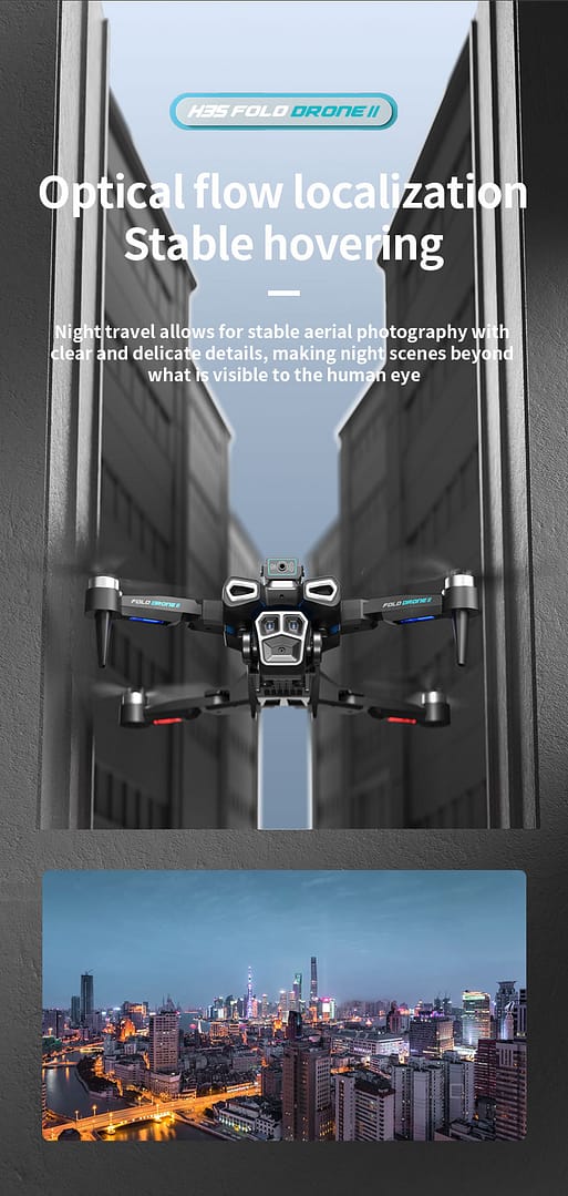 360° Smart Obstacle Avoidance Drone,Automatic Follow up Shooting Drone,Brushless Motor Drone