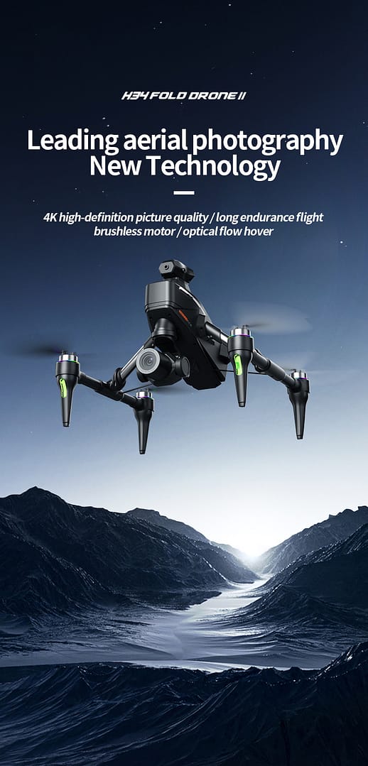 Drone 4K Dual Camera,360° Obstacle Avoidance Drone
