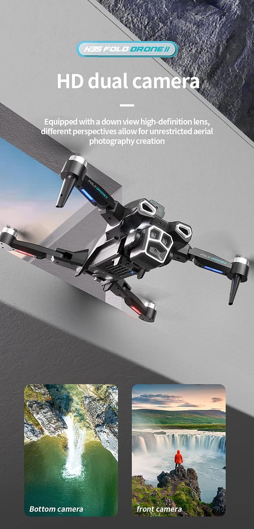 360° Smart Obstacle Avoidance Drone,Automatic Follow up Shooting Drone,Brushless Motor Drone