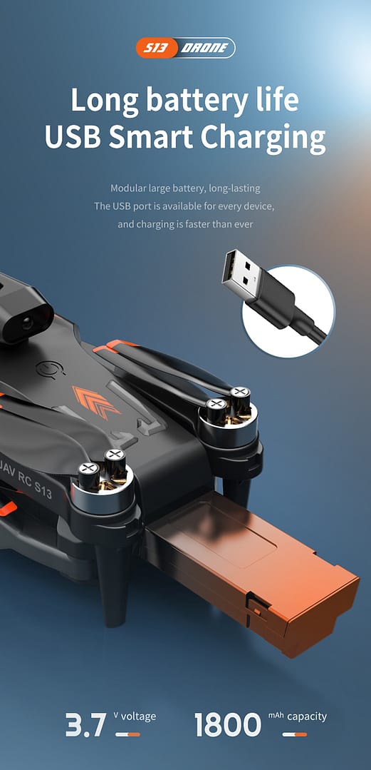 Drone 6K Dual Camera,Intelligent Obstacle Avoidance Drone,Optical Flow Hovering,Auto Return Home Drone