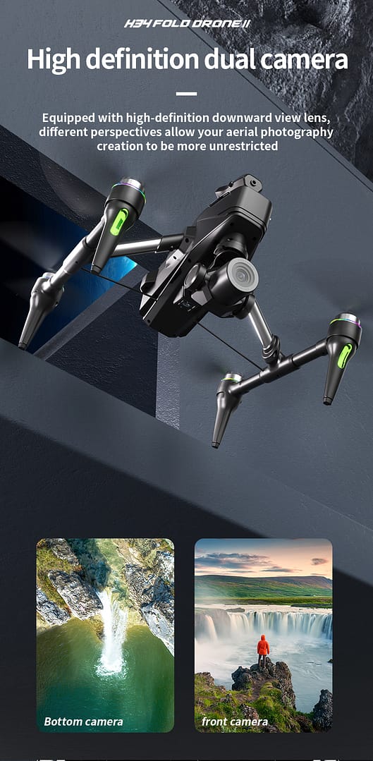 Drone 4K Dual Camera,360° Obstacle Avoidance Drone