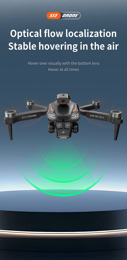 Drone 6K Dual Camera,Intelligent Obstacle Avoidance Drone,Optical Flow Hovering,Auto Return Home Drone