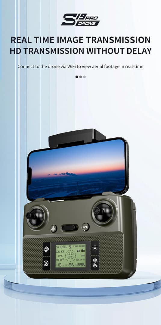 Drone HD Dual Camera,GPS Obstacle Avoidance Drone,GPS Brushless Positioning,30 Mins Flight Time