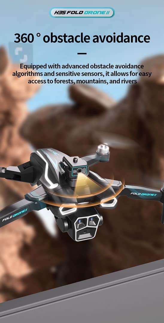 360° Smart Obstacle Avoidance Drone,Automatic Follow up Shooting Drone,Brushless Motor Drone