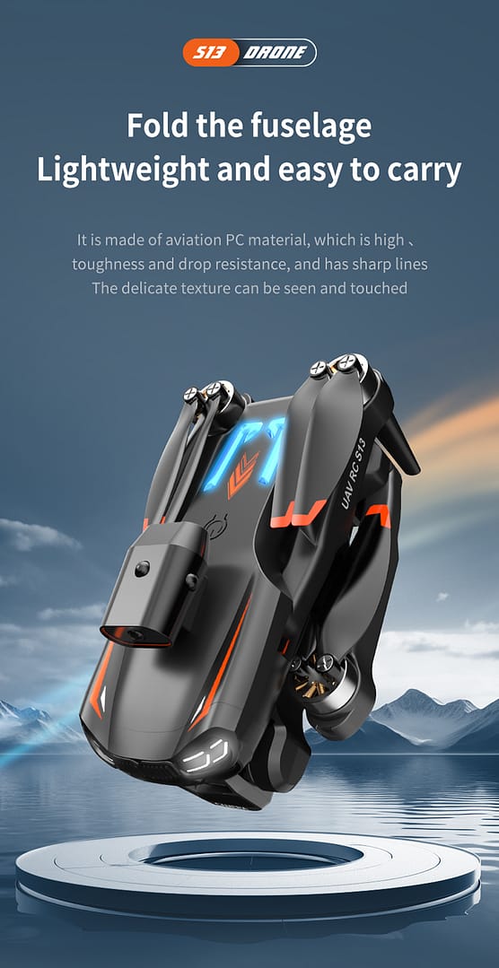 Drone 6K Dual Camera,Intelligent Obstacle Avoidance Drone,Optical Flow Hovering,Auto Return Home Drone