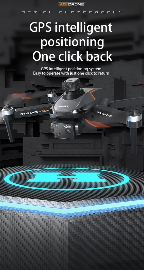 Drone Auto Return Home,Remote Control HD Aerial Photography Drone,Optical Flow Brushless Obstacle Avoidance