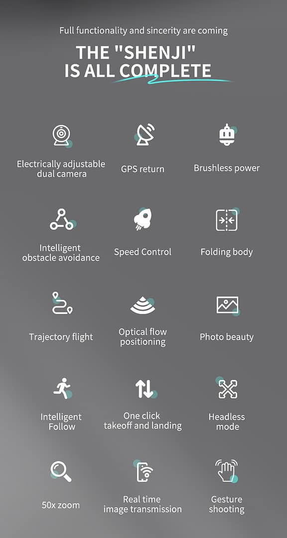 Drone 8K Dual Camera,Intelligent Obstacle Avoidance Drone,GPS Positioning Automatic Return,Quadcopter,Mechanical Gimbal Drone