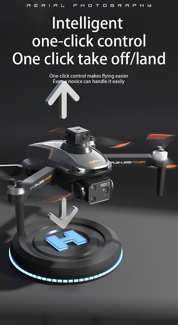 Drone Auto Return Home,Remote Control HD Aerial Photography Drone,Optical Flow Brushless Obstacle Avoidance