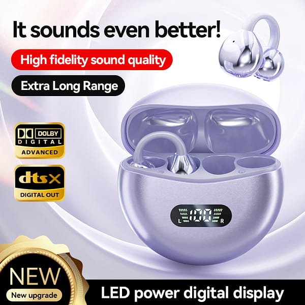 Open Ear Headphones,Wireless Earbuds Bluetooth 5.4,Wireless Earbuds