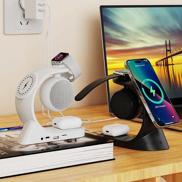 portable bluetooth speaker,wireless charger 3 in 1