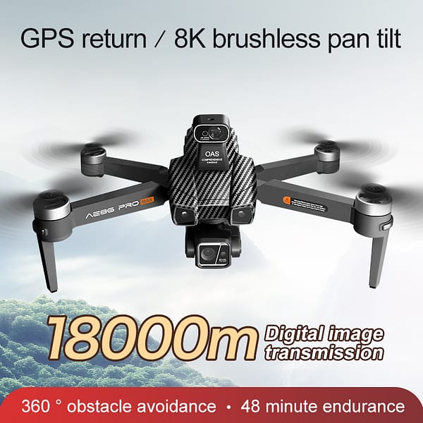 Airdrop Drone,360° Obstacle Avoidance, Optical Flow Hovering, GPS Positioning, Brushless Power,GPS Drone with 8K Camera,48 Mins Flight Time