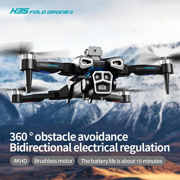 360° Smart Obstacle Avoidance Drone,Automatic Follow-up Shooting Drone,Brushless Motor Drone