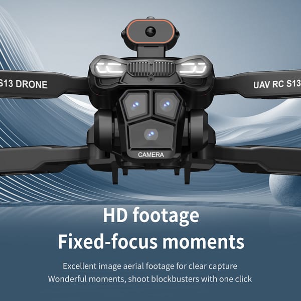 Drone 6K Dual Camera,Intelligent Obstacle Avoidance Drone,Optical Flow Hovering,Auto Return Home Drone