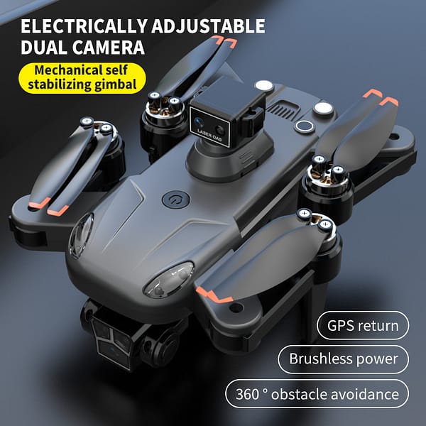 Drone 8K Dual Camera,Intelligent Obstacle Avoidance Drone,GPS Positioning Automatic Return,Quadcopter,Mechanical Gimbal Drone
