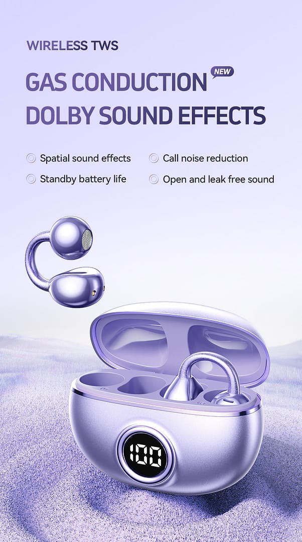 open ear clip headphones,open-ear earbuds,over ear bluetooth earbuds