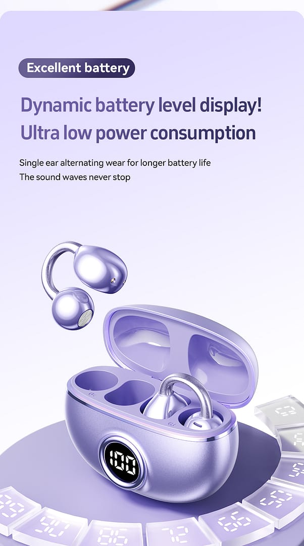 open ear clip headphones,open-ear earbuds,over ear bluetooth earbuds