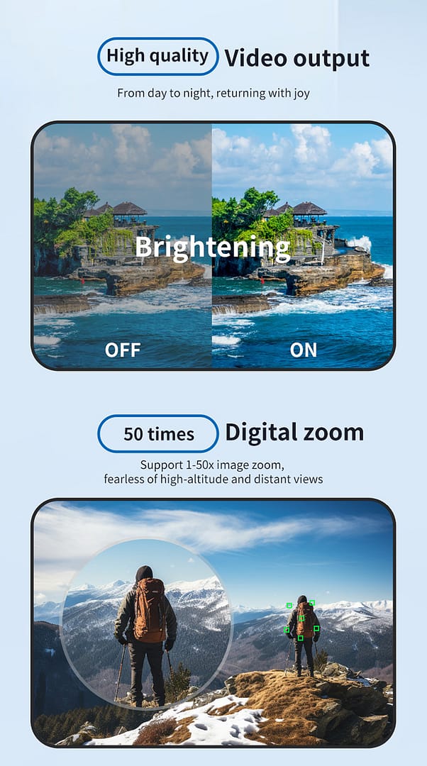 Drone HD Dual Camera,GPS Obstacle Avoidance Drone,GPS Brushless Positioning,30 Mins Flight Time