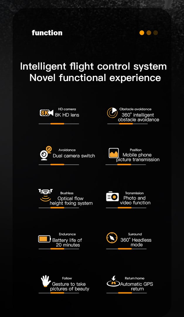 Aerial Photography HD Drone,GPS Automatic Return,Low Power Automatic Return