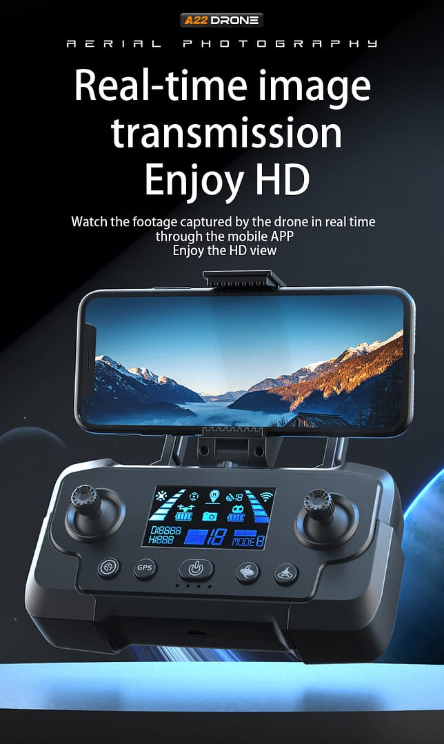 Drone Auto Return Home,Remote Control HD Aerial Photography Drone,Optical Flow Brushless Obstacle Avoidance