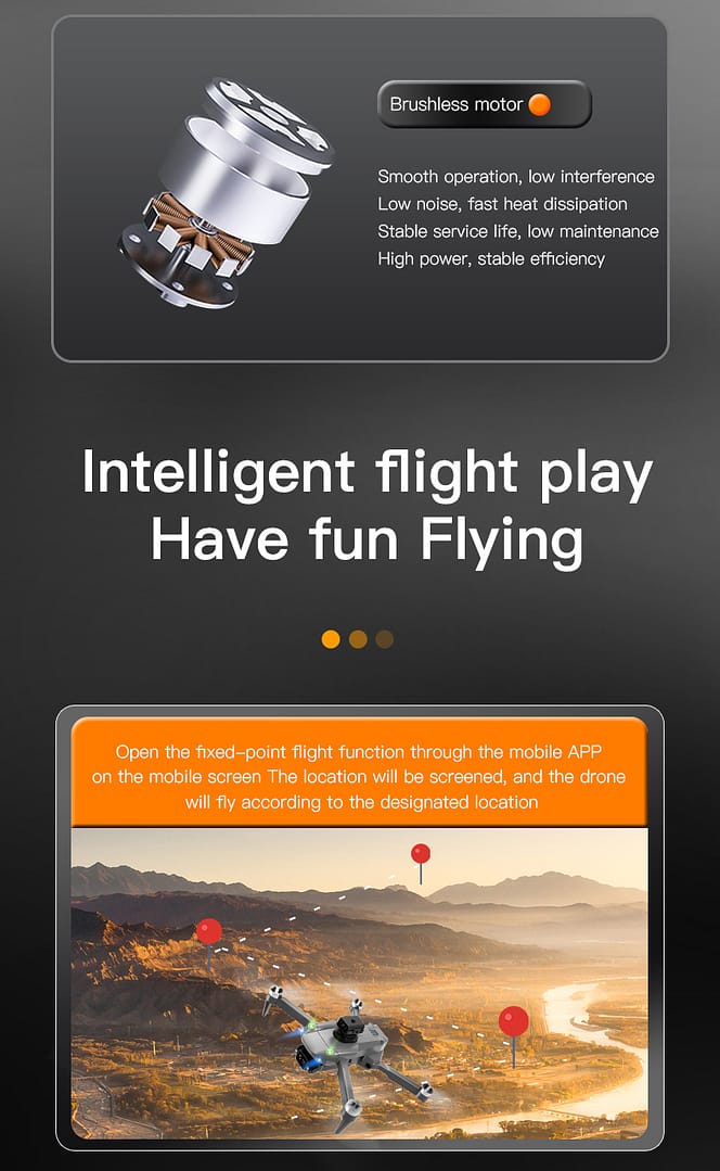 Aerial Photography HD Drone,GPS Automatic Return,Low Power Automatic Return