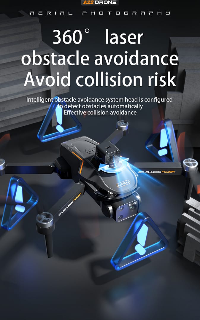 Drone Auto Return Home,Remote Control HD Aerial Photography Drone,Optical Flow Brushless Obstacle Avoidance