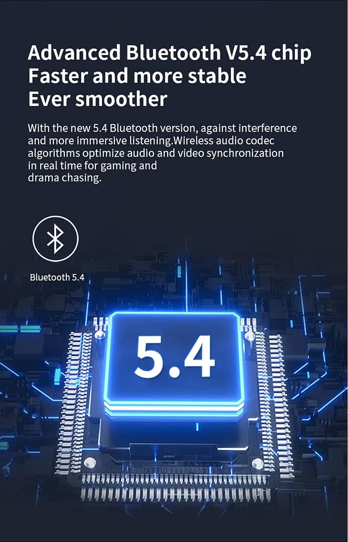 Wireless Earbuds Bluetooth 5.4 Headphone,Bluetooth Earbuds ANC Noise Cancelling