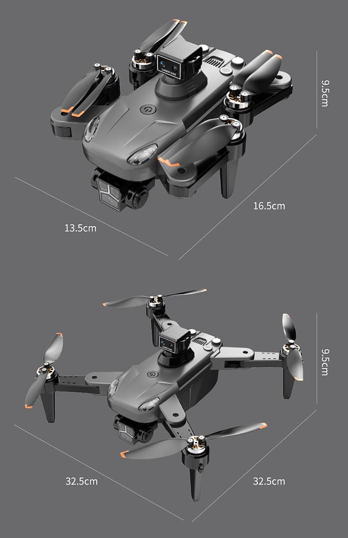 Drone 8K Dual Camera,Intelligent Obstacle Avoidance Drone,GPS Positioning Automatic Return,Quadcopter,Mechanical Gimbal Drone