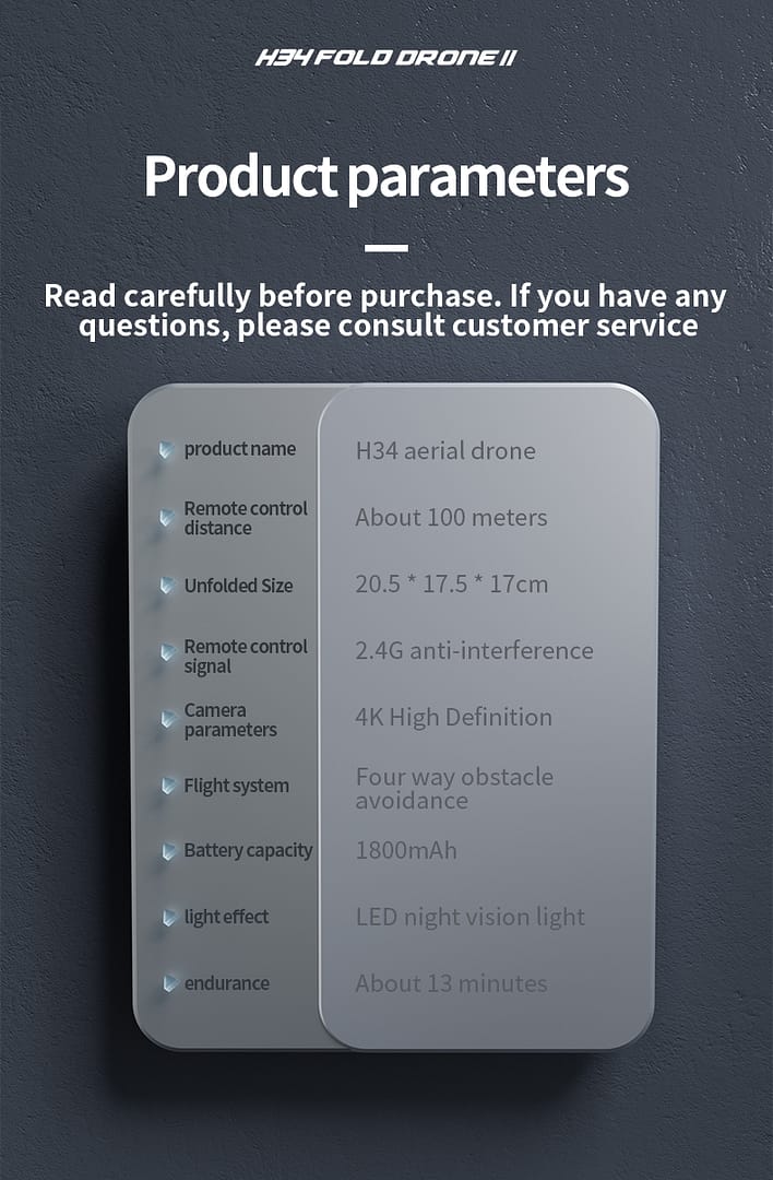 Drone 4K Dual Camera,360° Obstacle Avoidance Drone