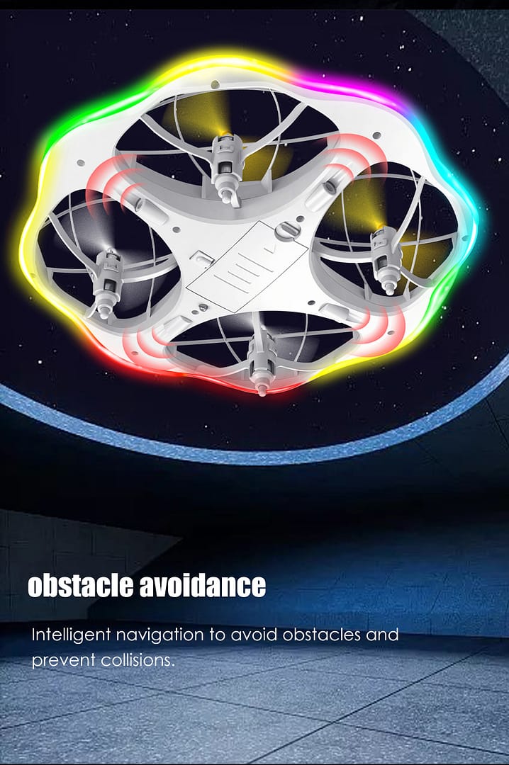 Remote Control UFO Drone,Cool LED Marquee Drone,Gesture Recognition Drone