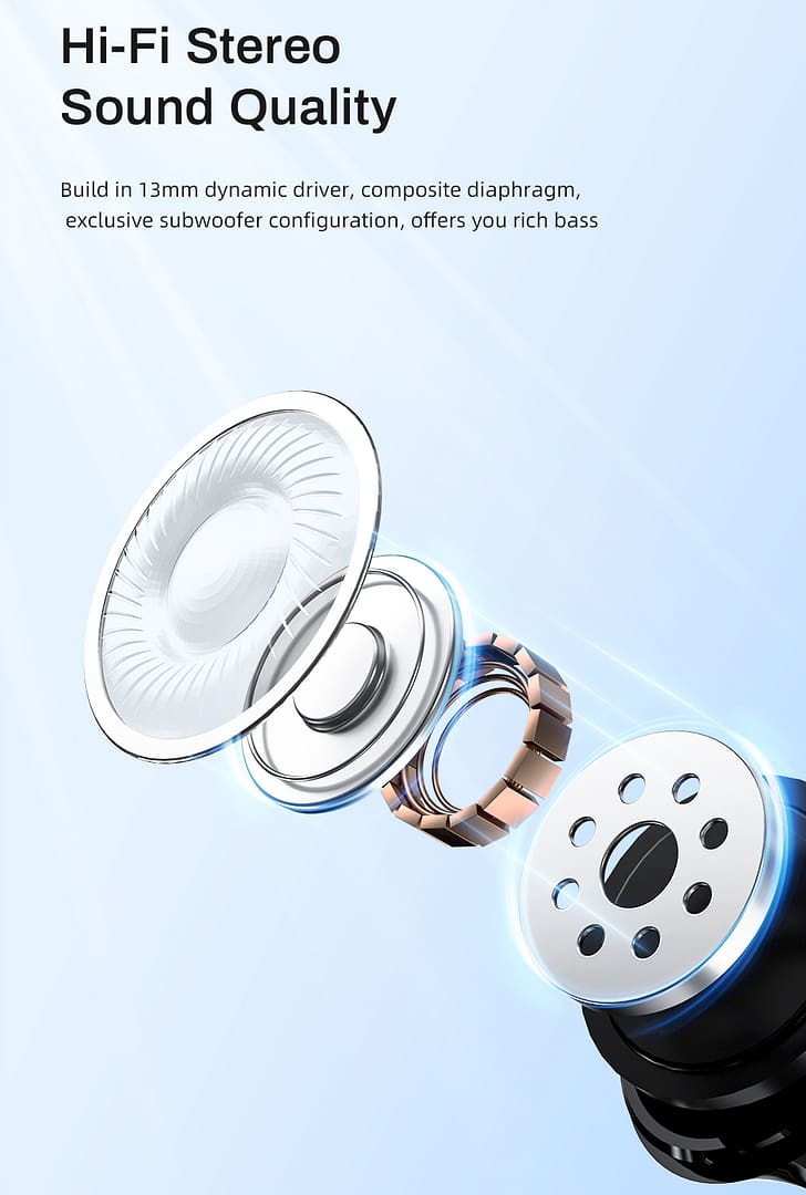 Wireless Earbuds Bluetooth 5.3 Headphone,Bluetooth Earbuds with ANC Noise Cancelling,ENC Noise Cancelling Mic