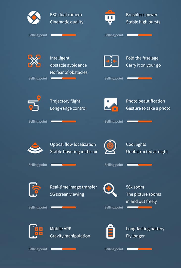 Drone 6K Dual Camera,Intelligent Obstacle Avoidance Drone,Optical Flow Hovering,Auto Return Home Drone