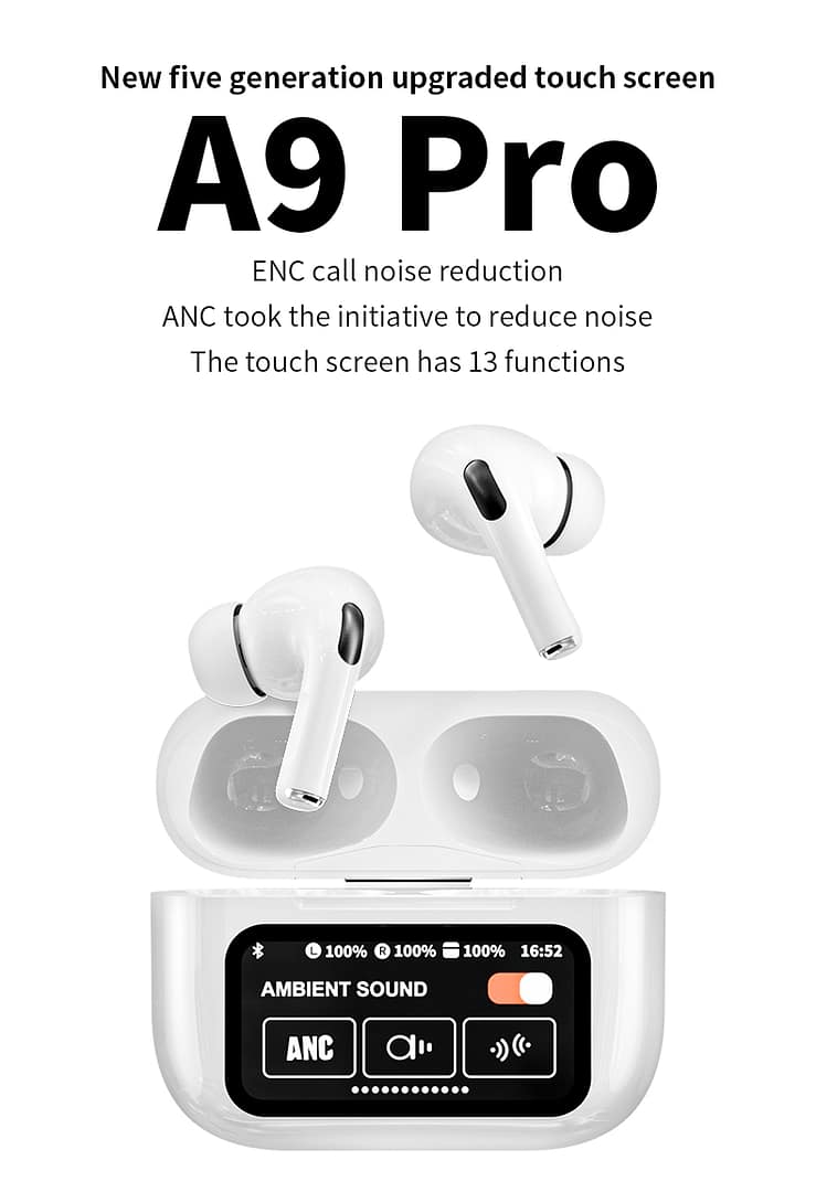 Wireless Earbuds,Bluetooth 5.4 Headphones Bass Stereo,Active Noise Cancelling with Smart Ambient,Earbuds anc