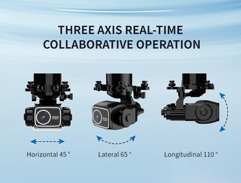 Drone HD Dual Camera,GPS Obstacle Avoidance Drone,GPS Brushless Positioning,30 Mins Flight Time