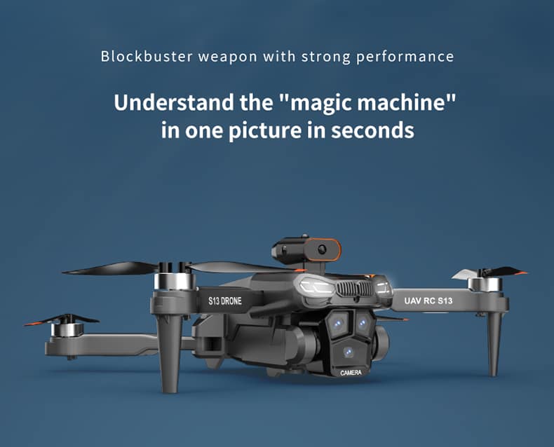 Drone 6K Dual Camera,Intelligent Obstacle Avoidance Drone,Optical Flow Hovering,Auto Return Home Drone