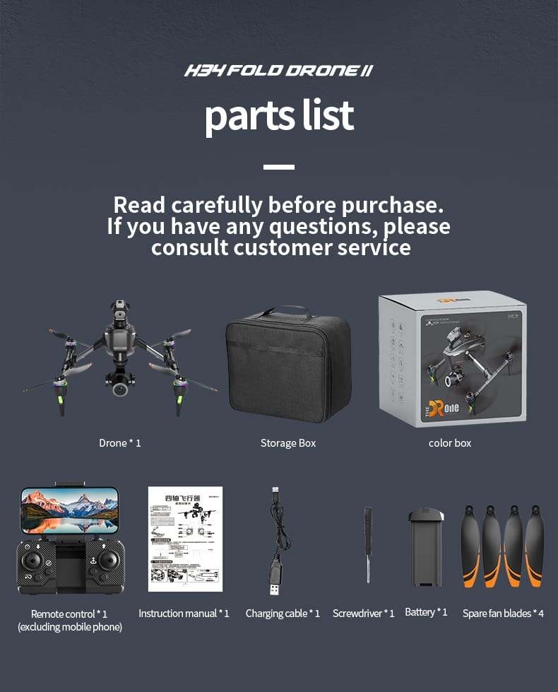 Drone 4K Dual Camera,360° Obstacle Avoidance Drone