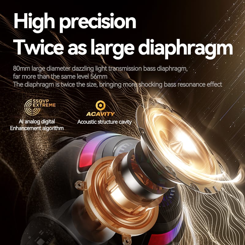 KM-V33 Portable Bluetooth Speaker with Deep Bass, Bluetooth 5.3, Wireless Karaoke, Handheld Mic, and Stereo Pairing for iPhone, Android, Home, Outdoor, Party, and Beach – Perfect Birthday Gift - Image 6