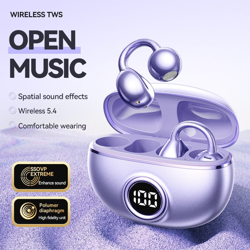 open ear clip headphones,open-ear earbuds,over ear bluetooth earbuds