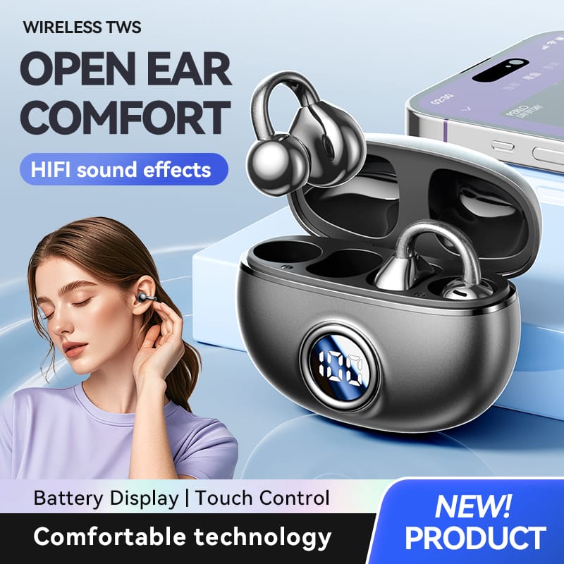 open ear clip headphones,open-ear earbuds,over ear bluetooth earbuds
