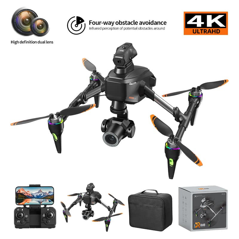 Drone 4K Dual Camera,360° Obstacle Avoidance Drone