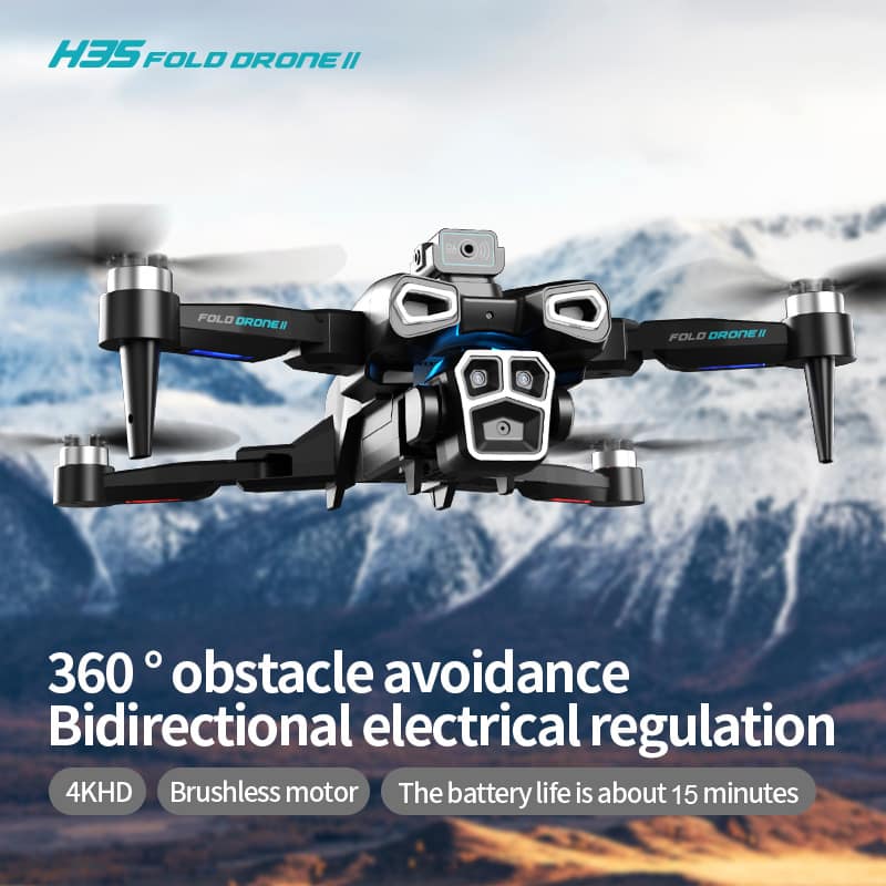 360° Smart Obstacle Avoidance Drone,Automatic Follow-up Shooting Drone,Brushless Motor Drone